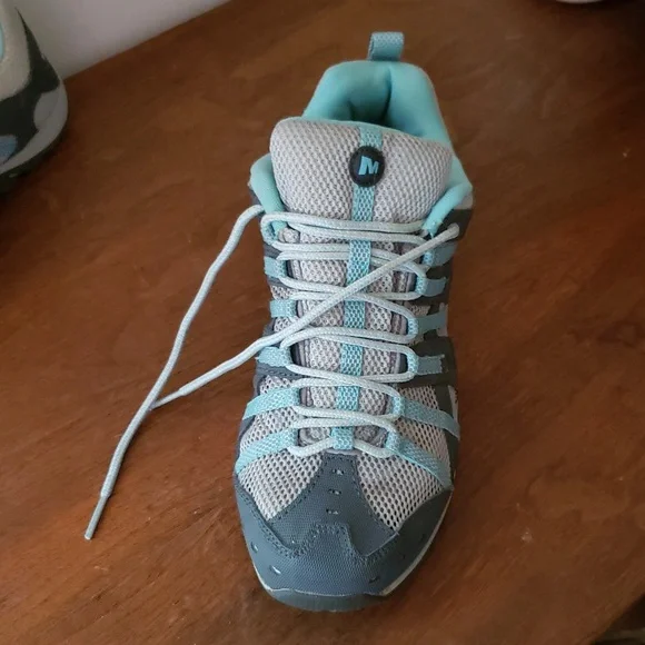 Merrell Mykos Aquatic Women's Athletic Shoes in Gray and Light Blue EUC - Picture 2 of 11